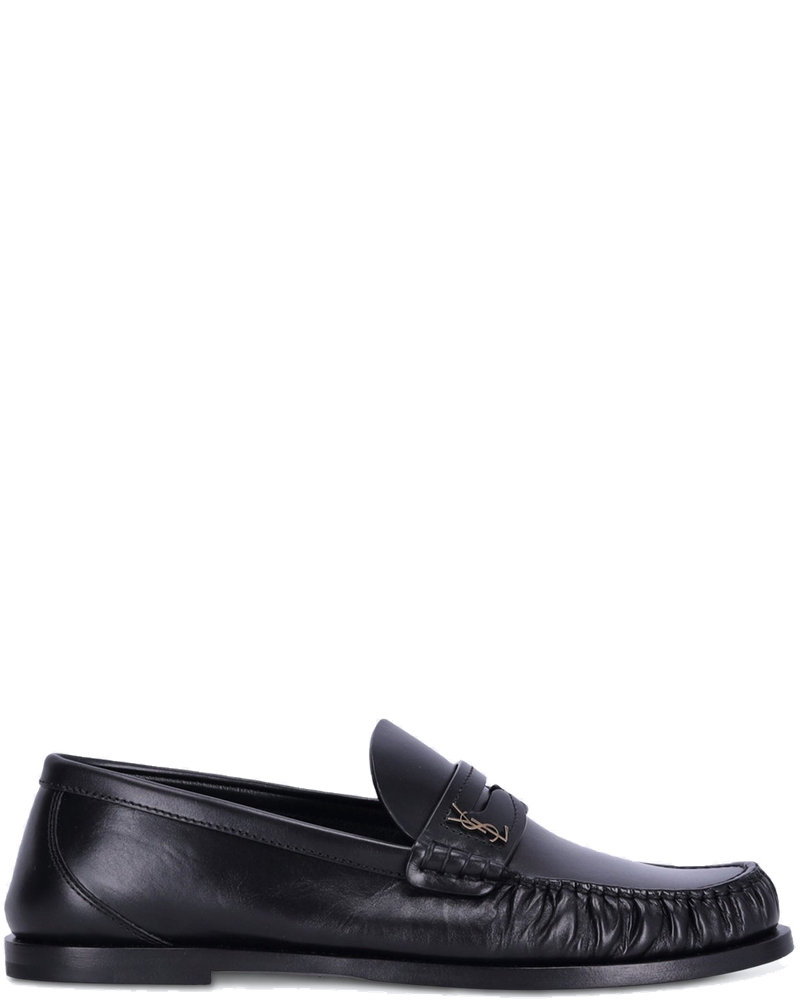 Laurent Smooth Leather Loafers Saint laurent – Гарантія оригінальності