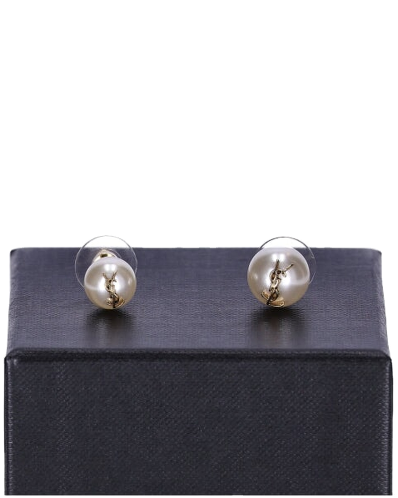 Cassandre Pearl Earrings In Metal Saint laurent оригінал – Купити в Україні