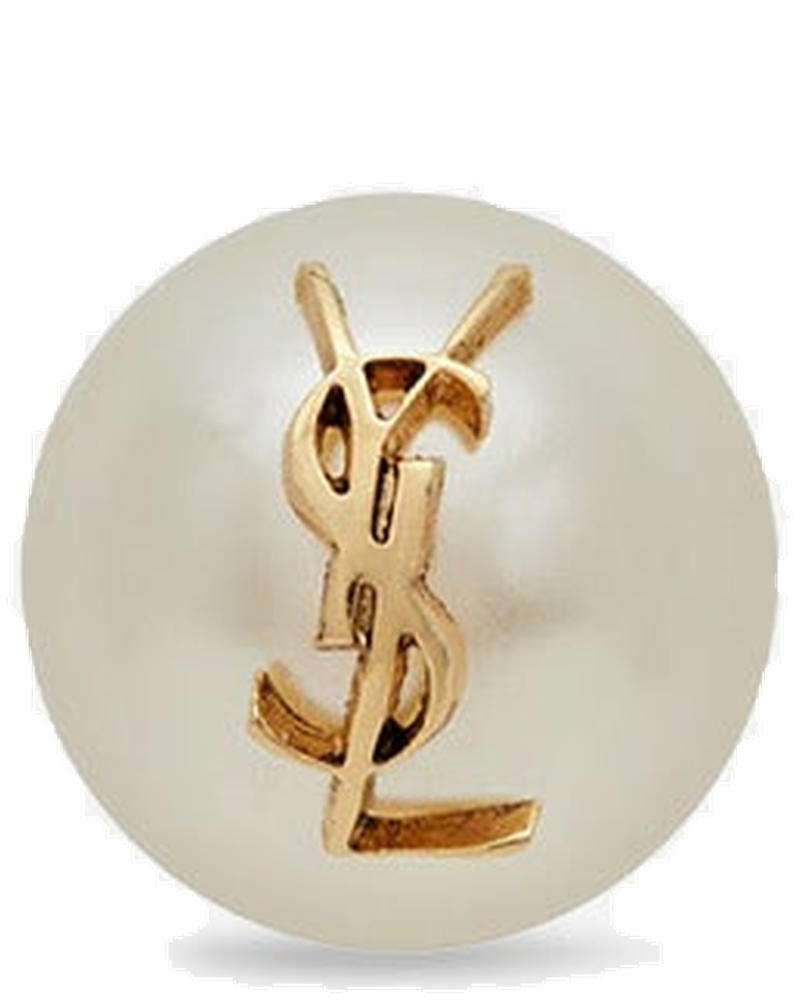Asymmetrical Pearl Earrings Saint laurent – Гарантія оригінальності