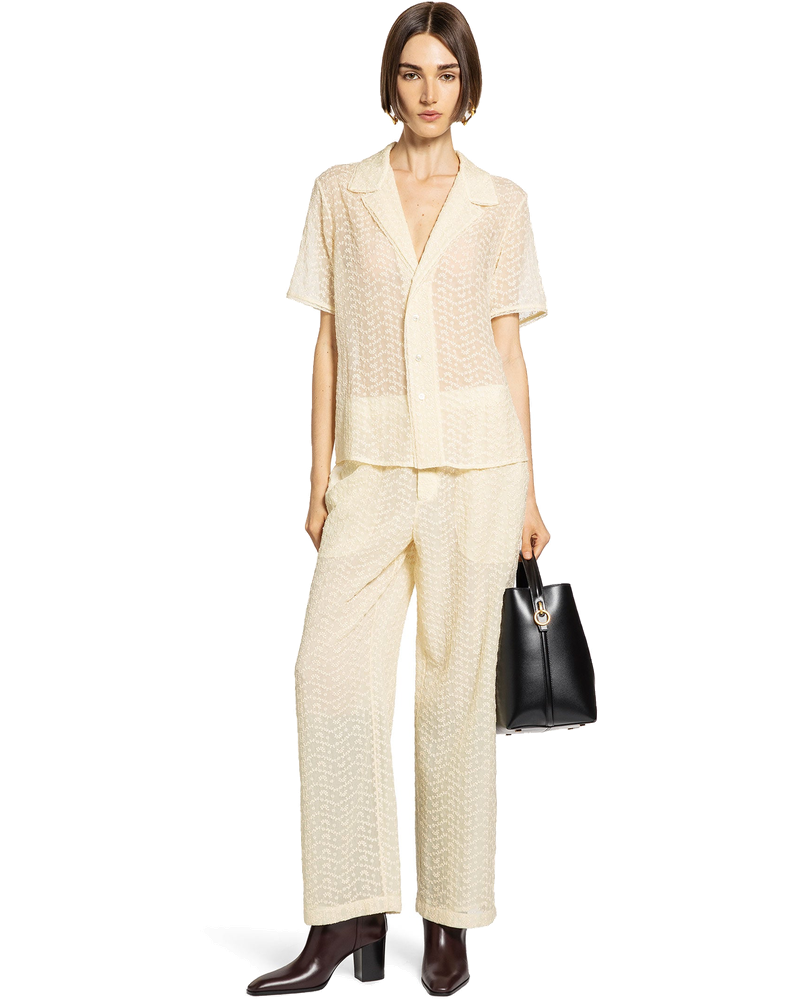Cotton Blend Long Jumpsuit Set Saint laurent – Гарантія оригінальності