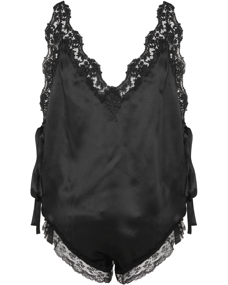 Laced Romper In Silk Crepe Muslin Saint laurent – Гарантія оригінальності