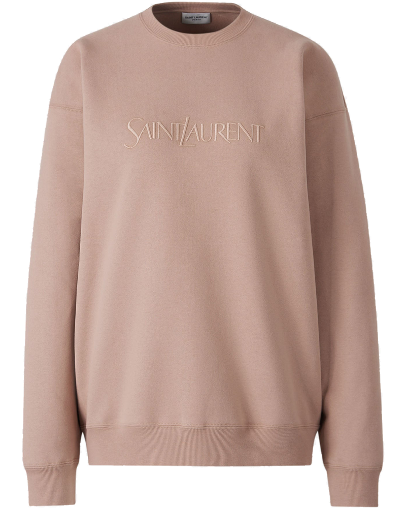 Cotton Logo Sweatshirt Saint laurent – Гарантія оригінальності