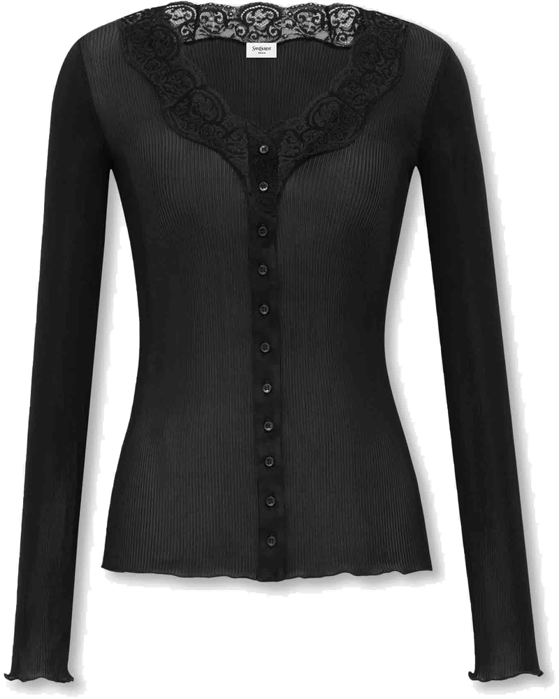 Lace Silk Cardigan Saint laurent оригінал – Купити в Україні