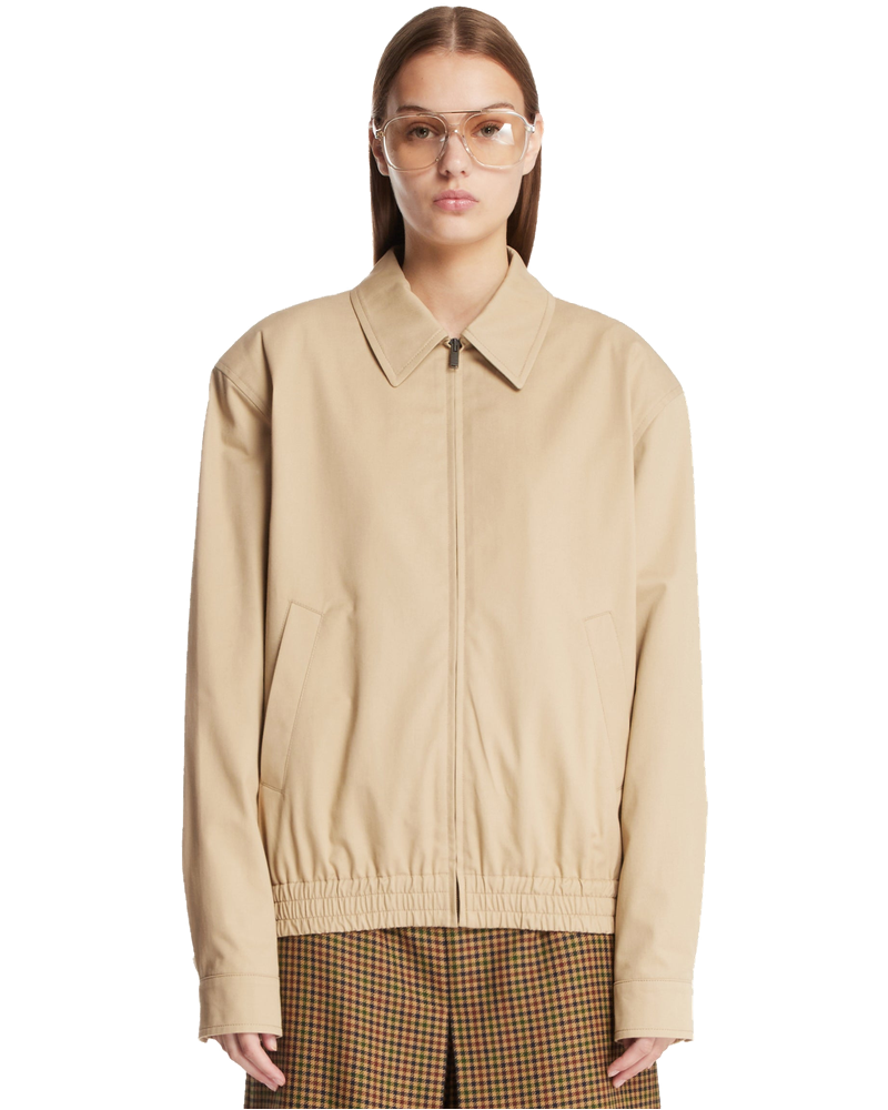 Оригінальна Beige Cotton Short Jacket Saint laurent