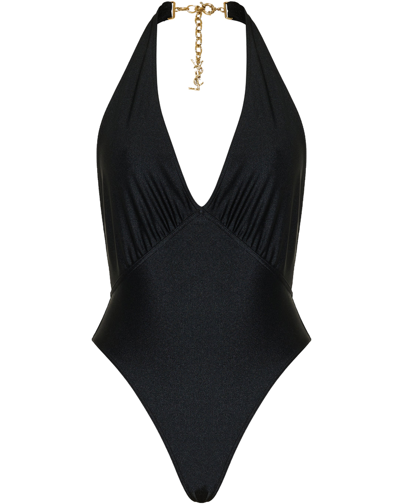 Оригінальна Gathered Halterneck Swimsuit Saint laurent