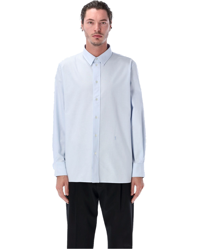 Cassandre Cotton Oxford Shirt Saint laurent оригінал – Купити в Україні