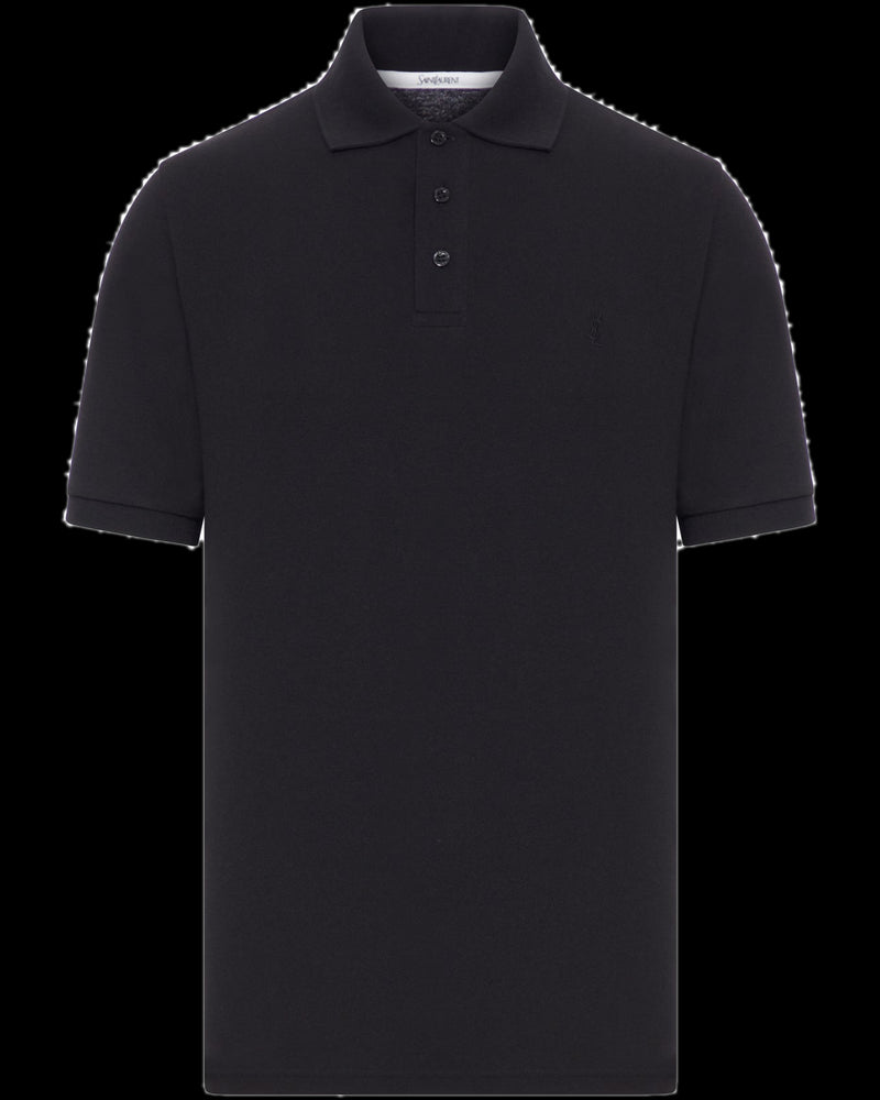 BG_REMOVED_CATALOG_CLASSIC COTTON PIQUE POLO SHIRT - SAINT LAURENT