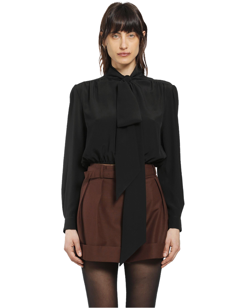 Оригінальна Lavallière Blouse In Silk Saint laurent