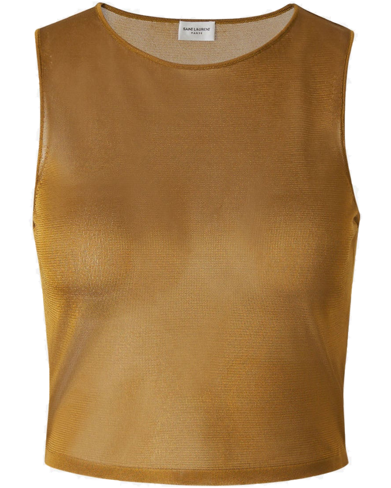 Semi-Transparent Cropped Top Saint laurent – Гарантія оригінальності