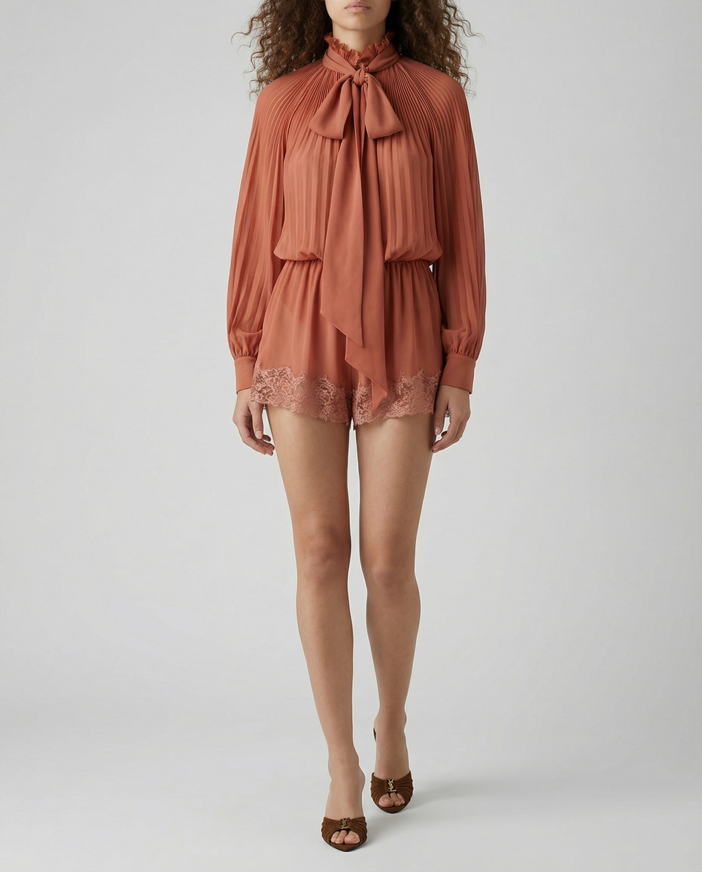 Lavallière Silk Romper Saint laurent – Гарантія оригінальності – вид ззаду