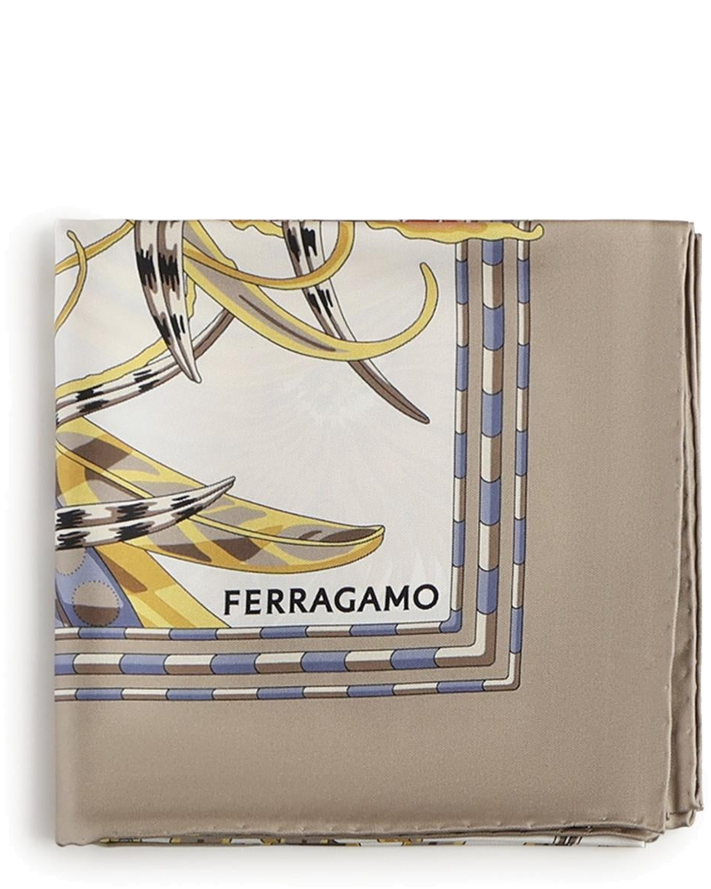 Foulard In Seta Con Stampa Salvatore ferragamo – Гарантія оригінальності