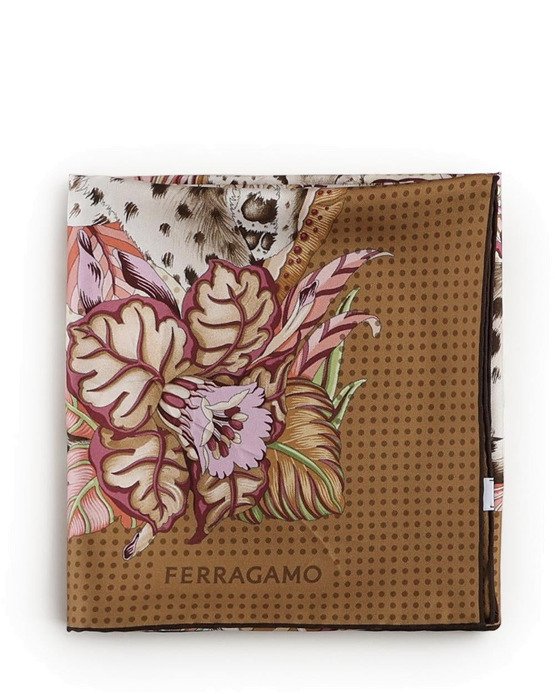 Foulard In Seta Con Stampa Salvatore ferragamo – Гарантія оригінальності