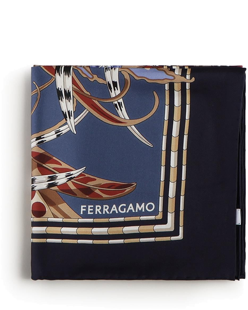 Foulard In Seta Con Stampa Salvatore ferragamo – Гарантія оригінальності