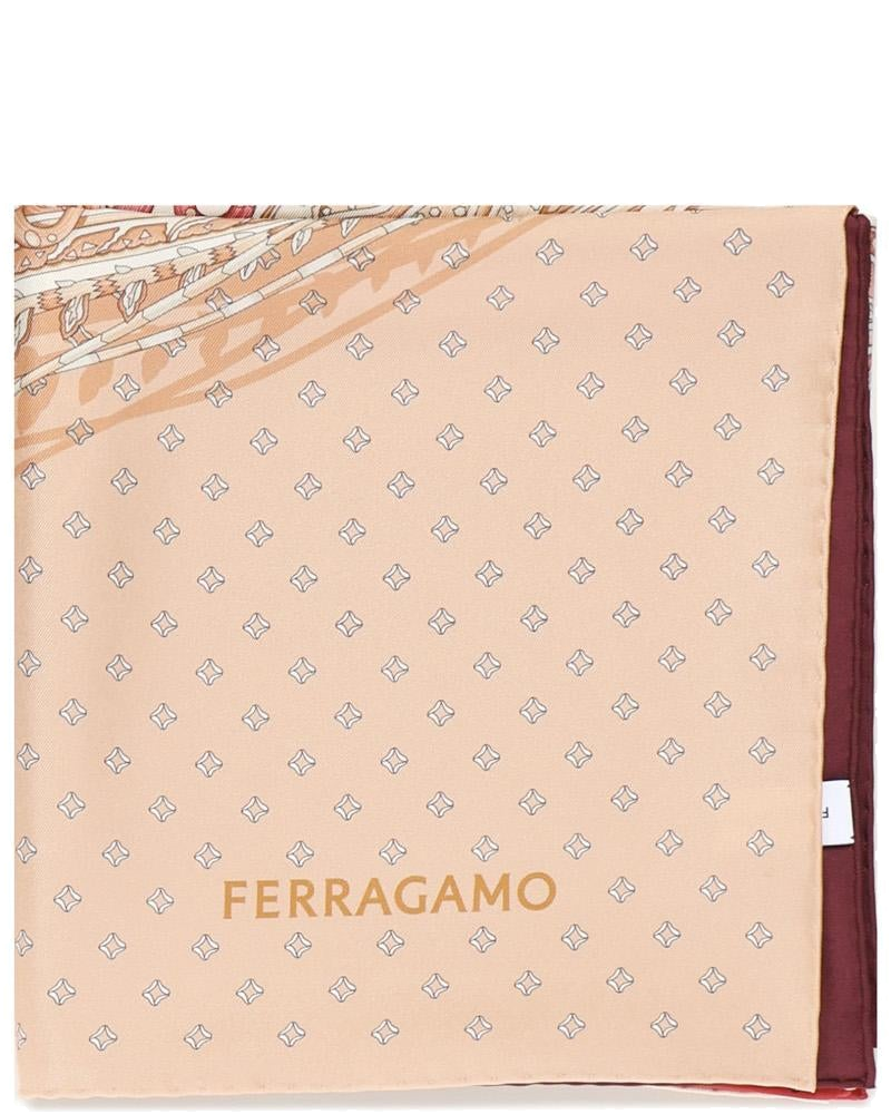 Foulard In Seta Con Stampa Salvatore ferragamo – Гарантія оригінальності
