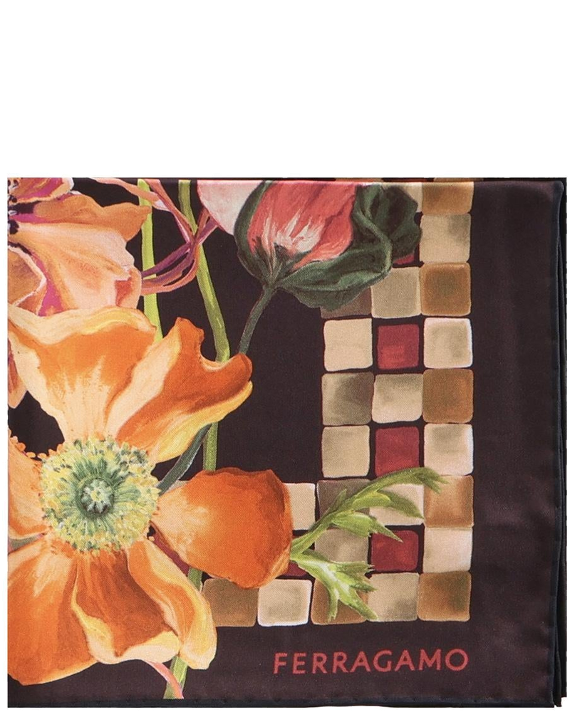 Foulard In Seta Con Stampa Salvatore ferragamo – Гарантія оригінальності