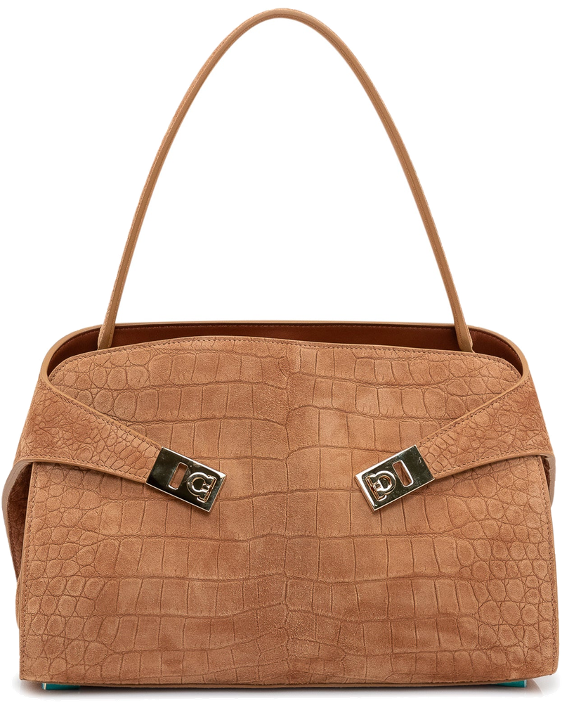 Shoulder Bag With Top Handle And Buckles Salvatore ferragamo оригінал – Купити в Україні