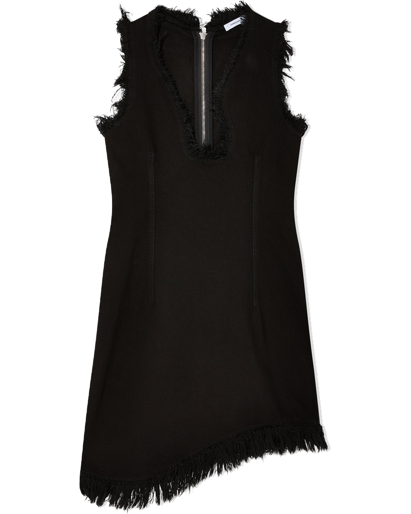 Womens Frayed Denim Mini Dress Salvatore ferragamo – Гарантія оригінальності