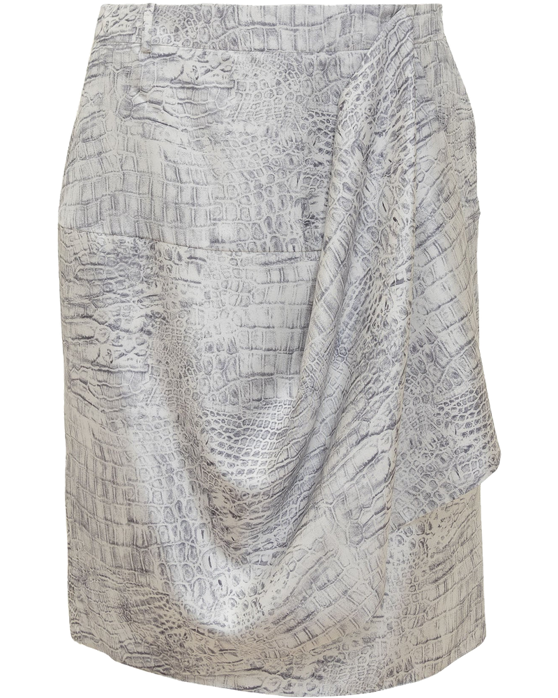 Оригінальна Draped Skirt With Animalier Pattern Salvatore ferragamo