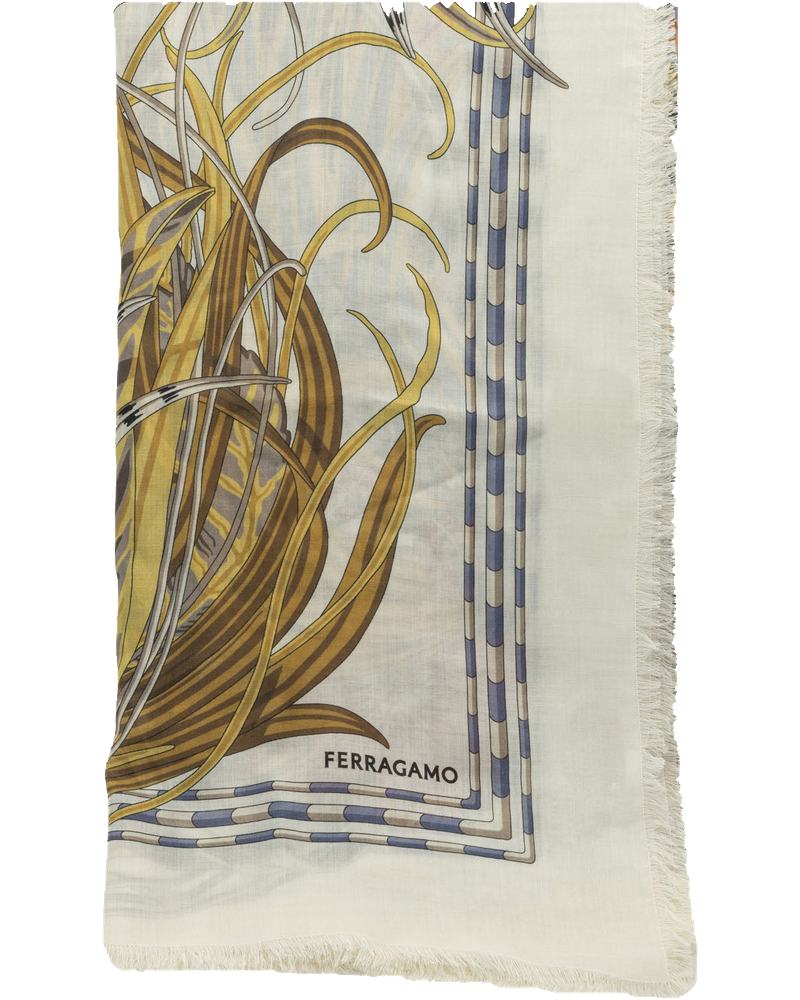 Rooster Cashmere And Silk Scarf Salvatore ferragamo оригінал – Купити в Україні