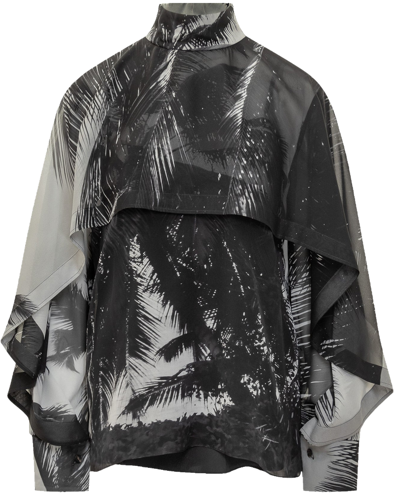 Silk Blouse With Palm Print Salvatore ferragamo – Гарантія оригінальності