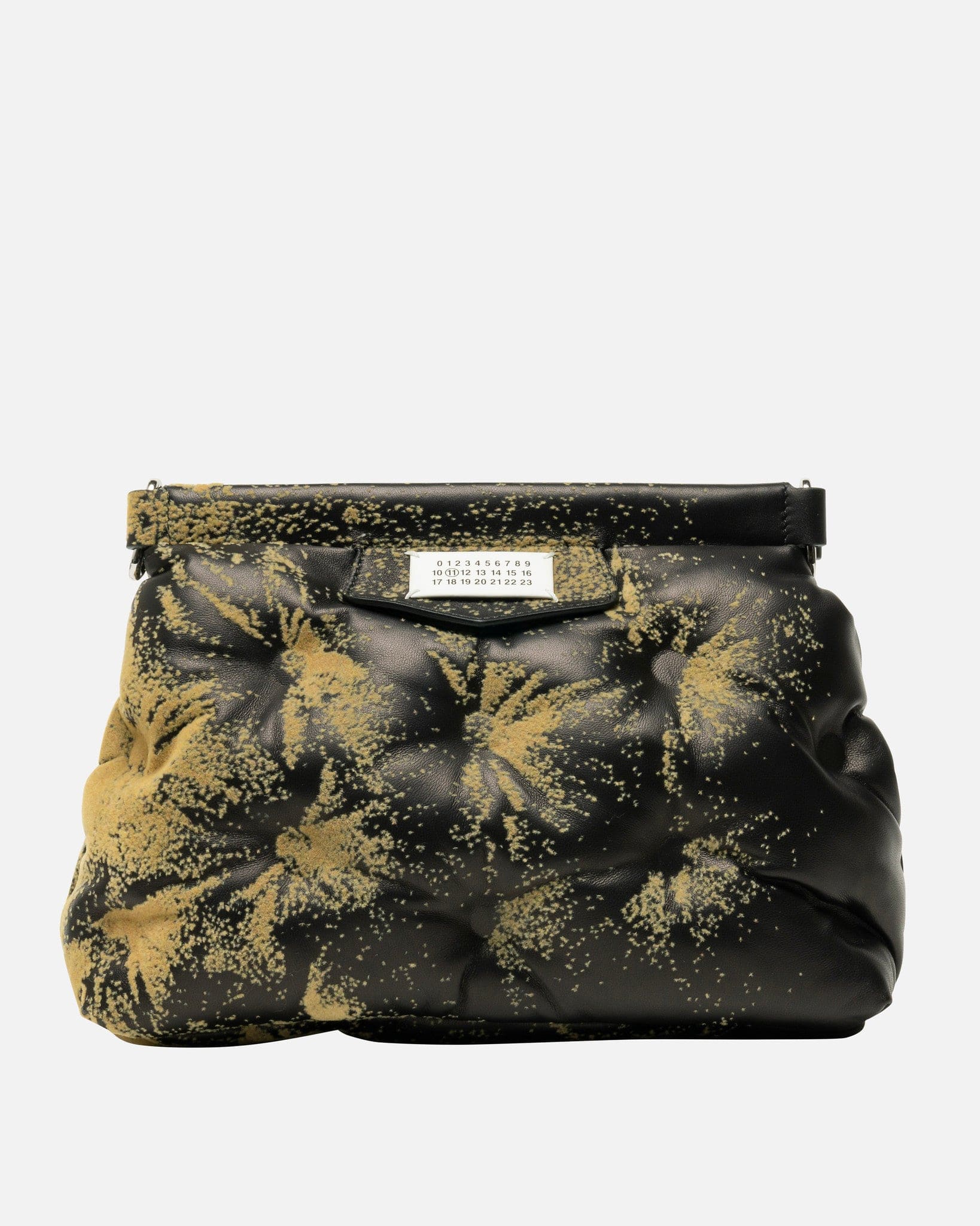 Оригінальна Sandstorm Flock Print Small Glam Slam Classique In Black Maison margiela – збільшений вид