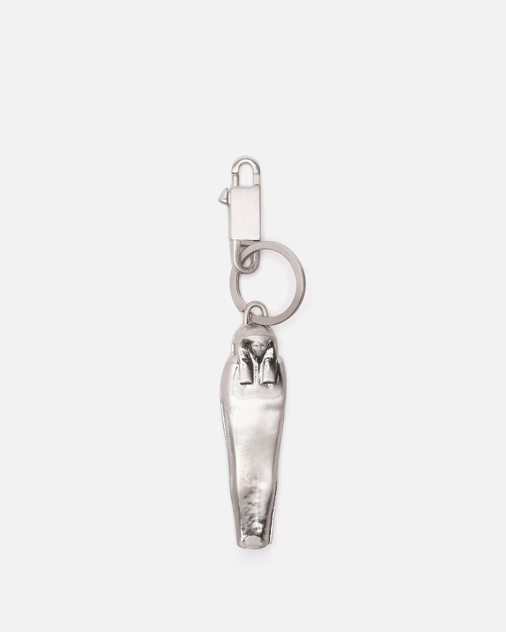 Оригінальна Sarcofago Keychain In Palladio Rick owens – боковий вид