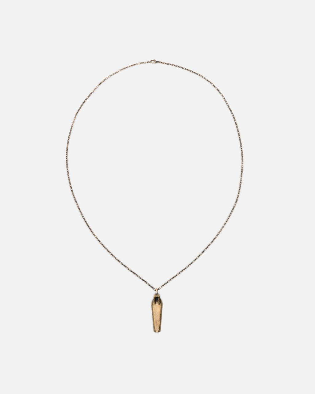 Оригінальна Sarcophagus Charm In Dark Bronze Rick owens – боковий вид