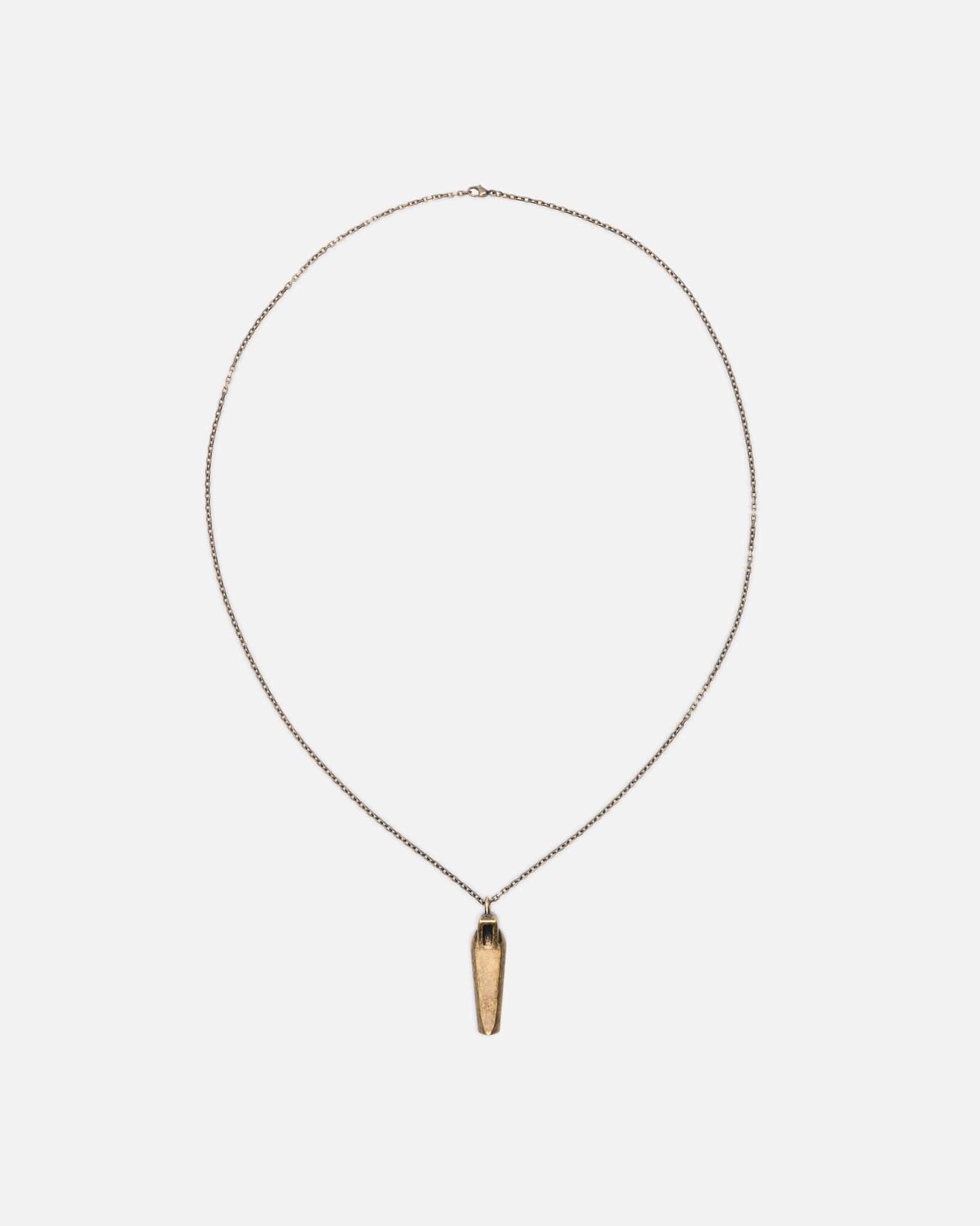 Оригінальна Sarcophagus Charm In Dark Bronze Rick owens – боковий вид