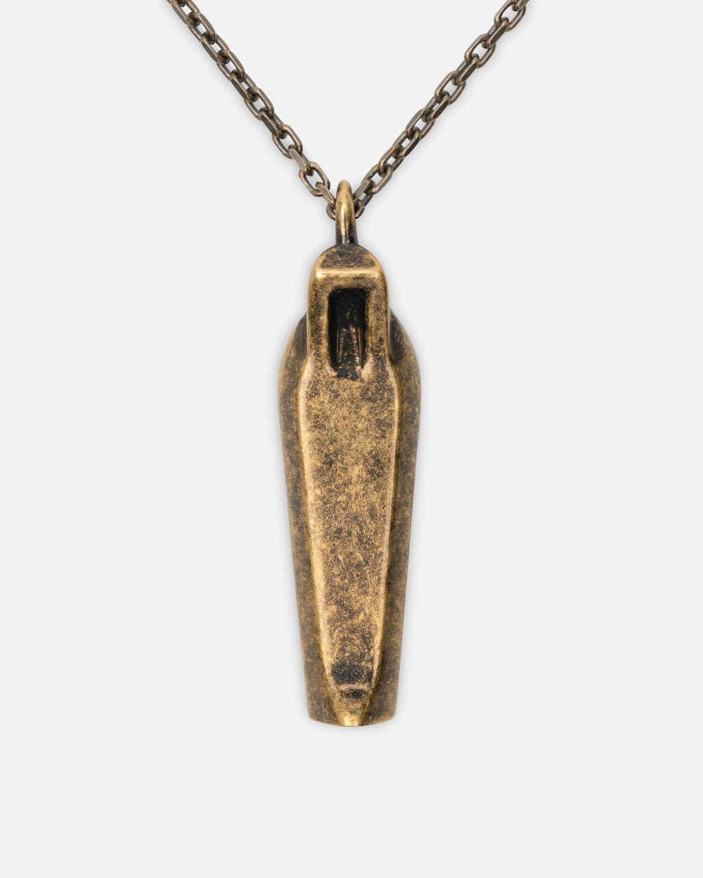 Оригінальна Sarcophagus Charm In Dark Bronze Rick owens – вид ззаду