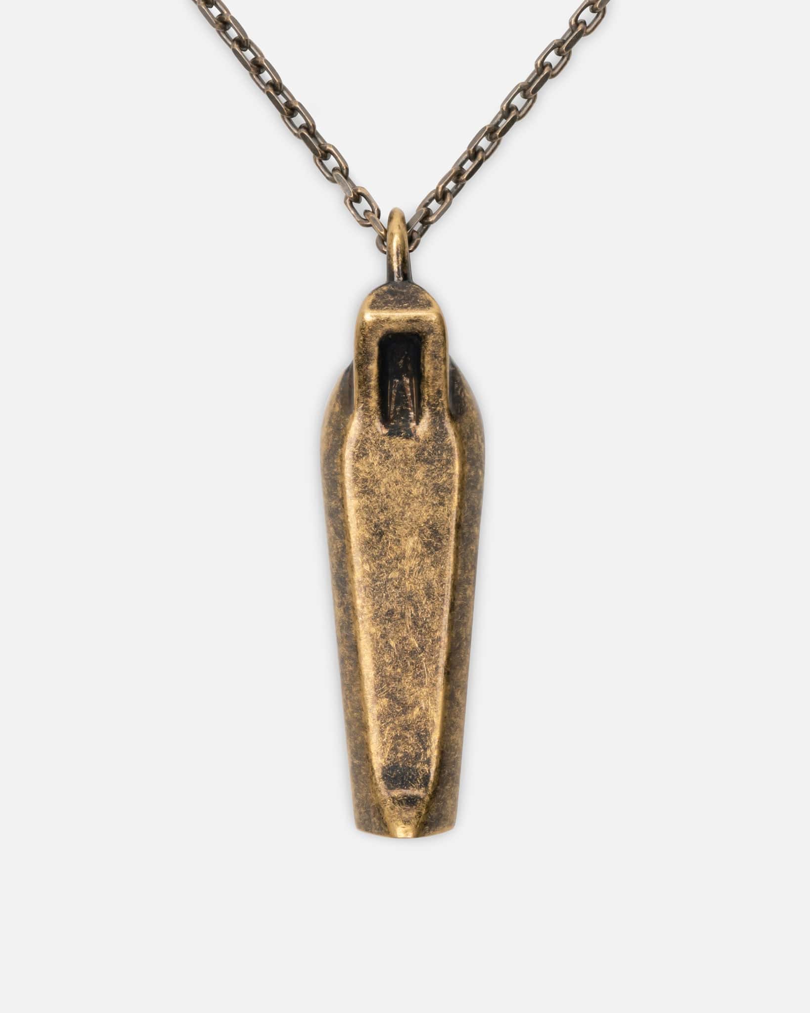 Оригінальна Sarcophagus Charm In Dark Bronze Rick owens – вид ззаду