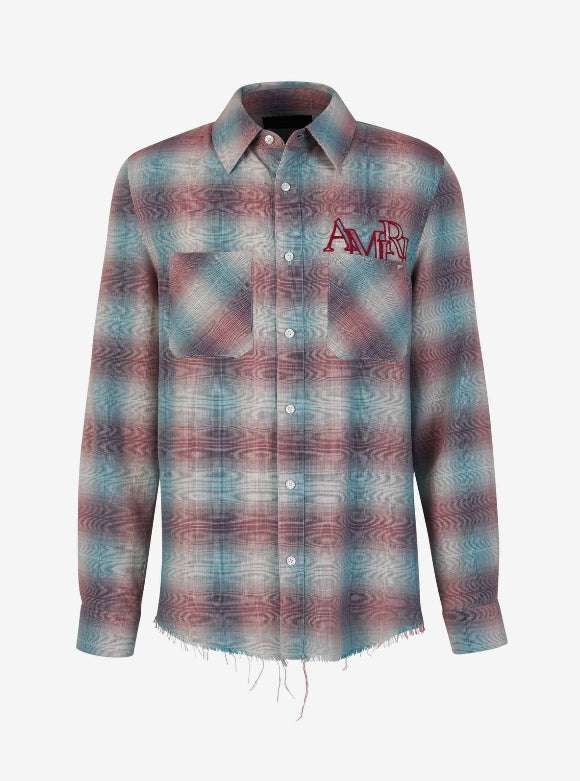 Оригінальна Checked Logo Shirt Amiri – боковий вид