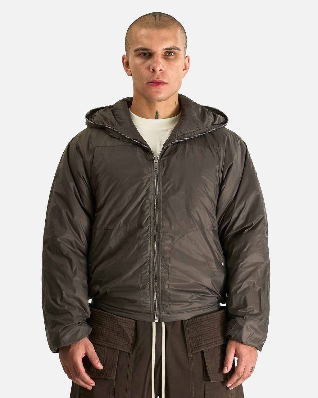 Sealed Windbreaker In Bronze Rick owens оригінал – Купити в Україні – боковий вид