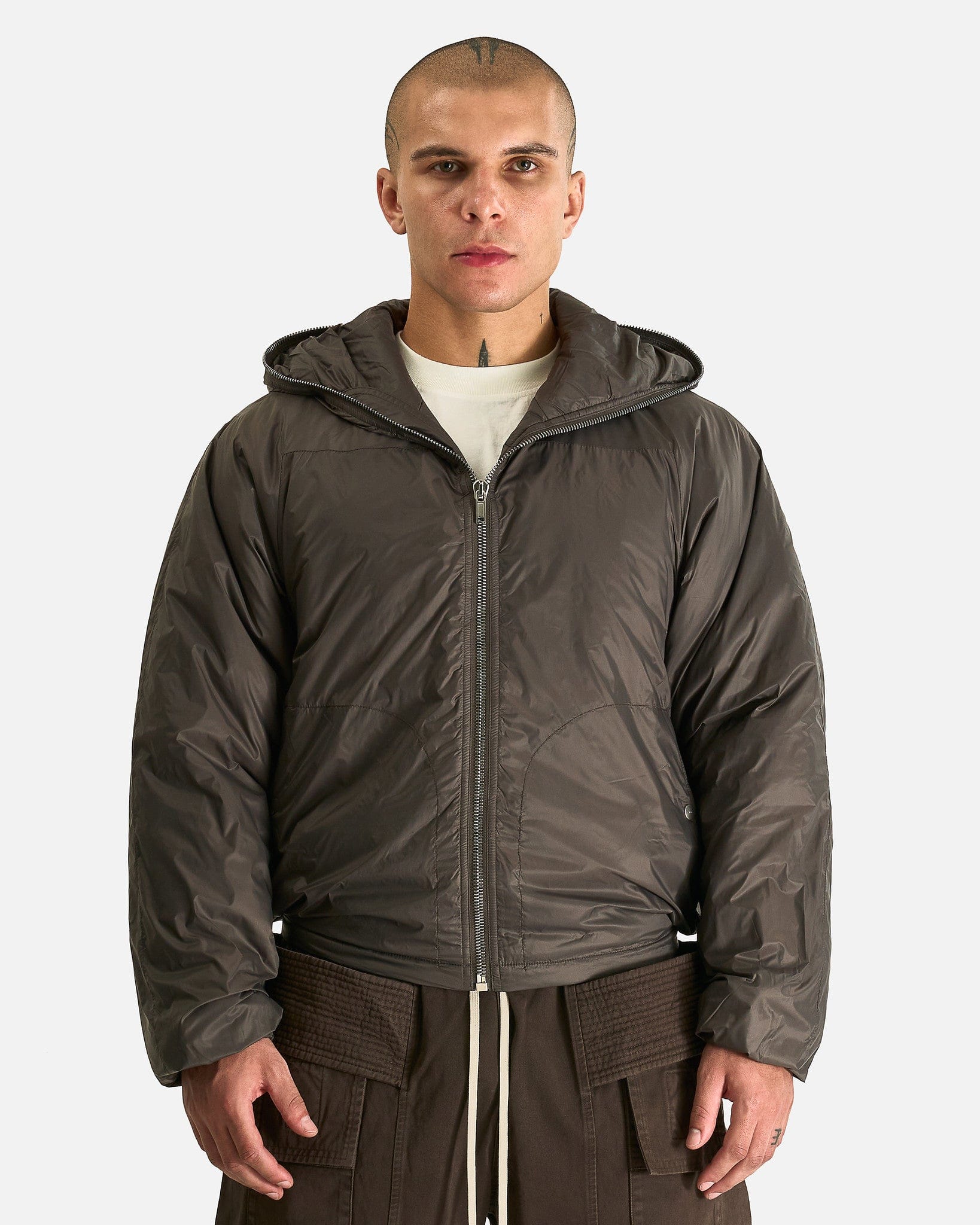 Sealed Windbreaker In Bronze Rick owens оригінал – Купити в Україні – боковий вид