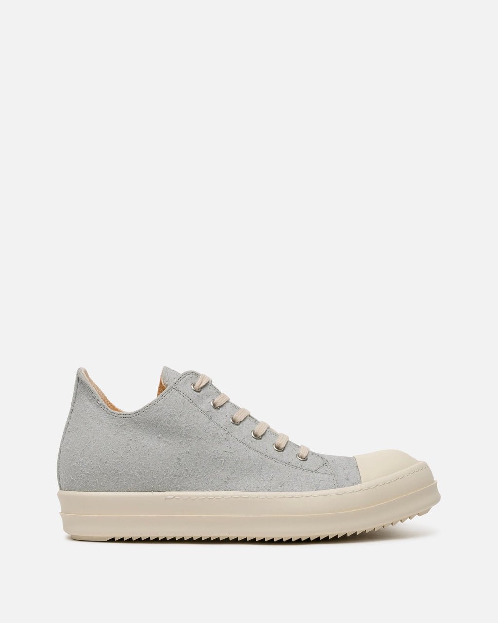Оригінальна Shaggy Suede Low Ramones In Oyster Rick owens – боковий вид