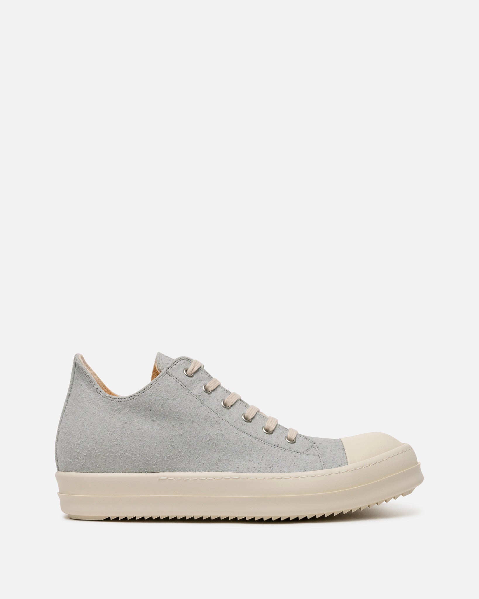 Оригінальна Shaggy Suede Low Ramones In Oyster Rick owens – боковий вид