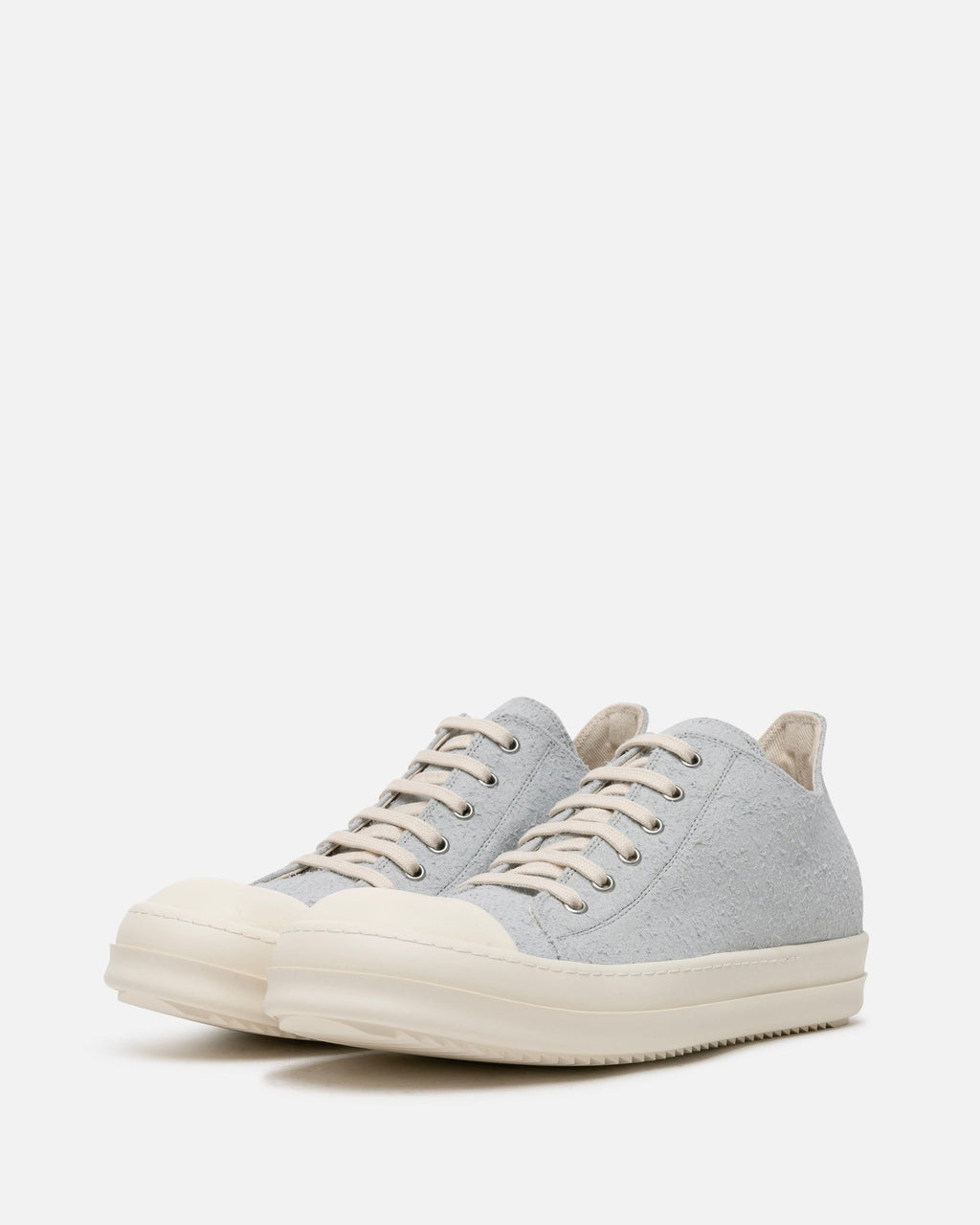 Оригінальна Shaggy Suede Low Ramones In Oyster Rick owens – вид ззаду