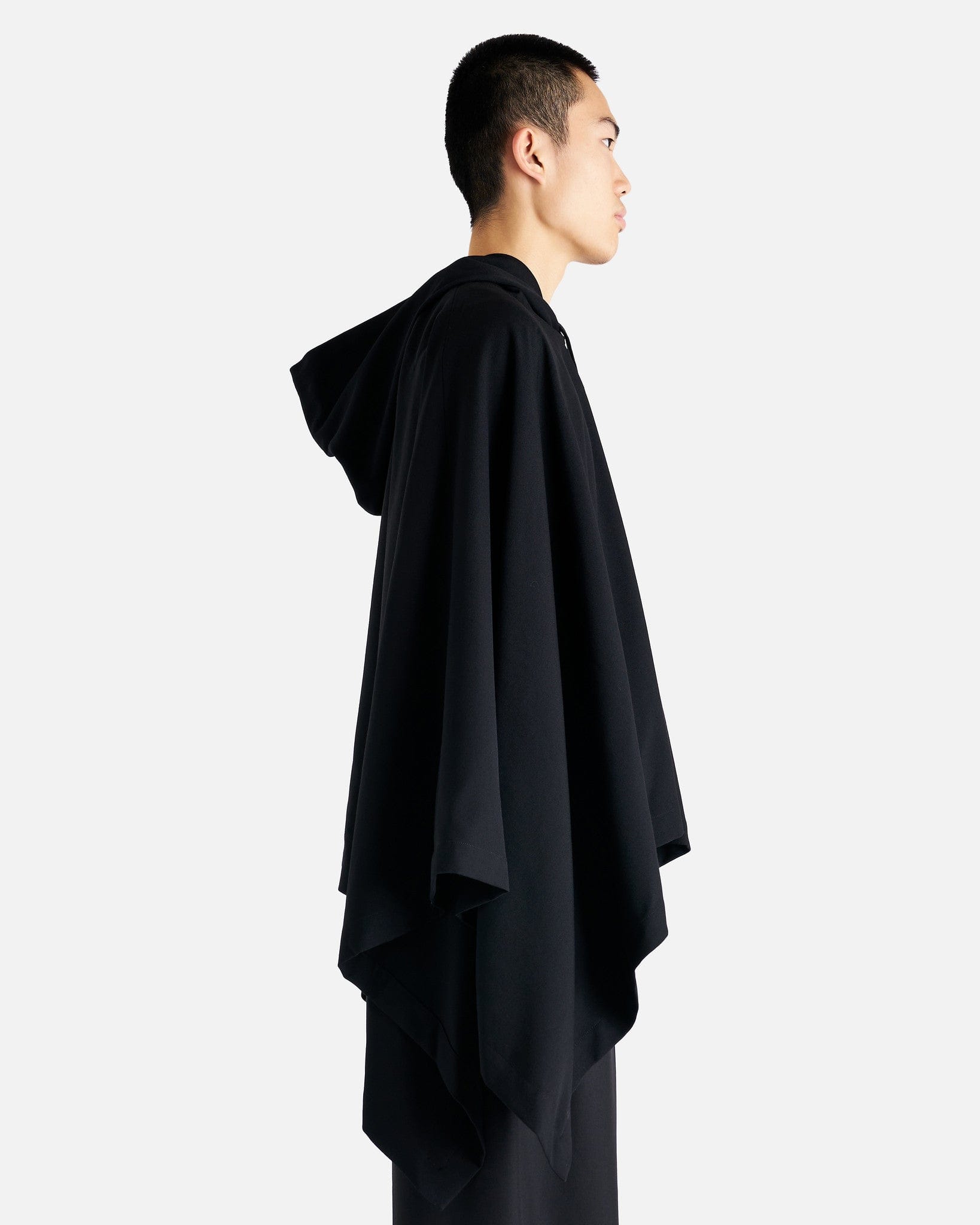 Shawl Poncho In Black Comme des garcons – Гарантія оригінальності – вид ззаду