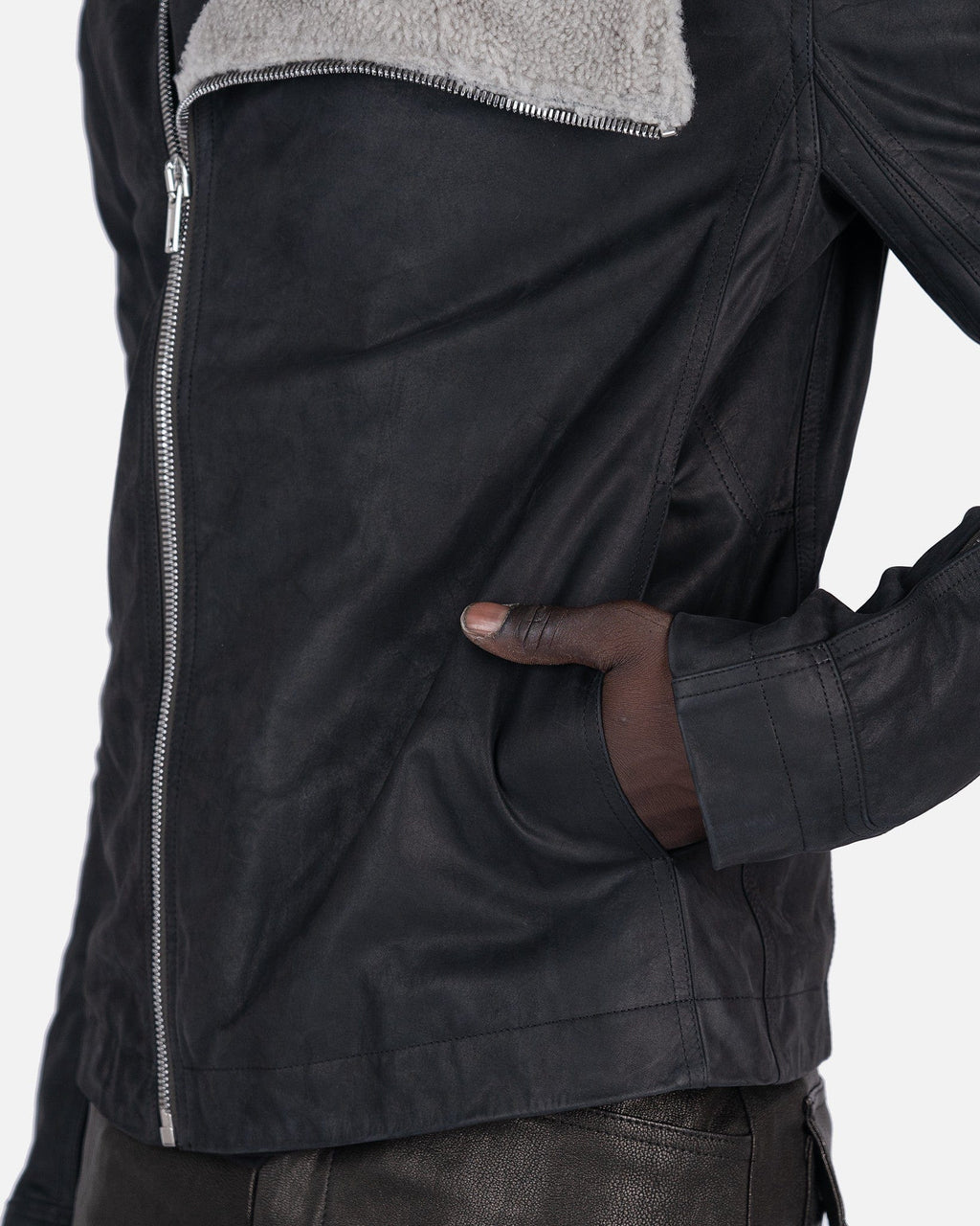 Оригінальна Shearling Bauhaus In Black Rick owens – збільшений вид
