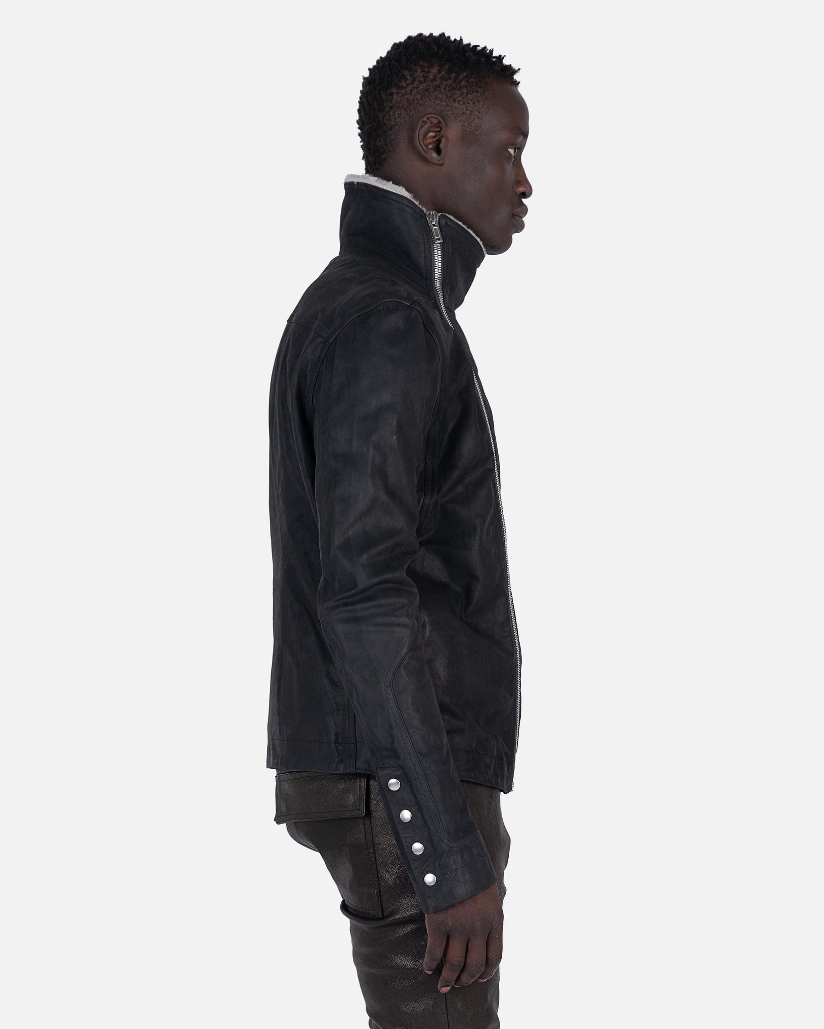 Оригінальна Shearling Bauhaus In Black Rick owens – вид ззаду