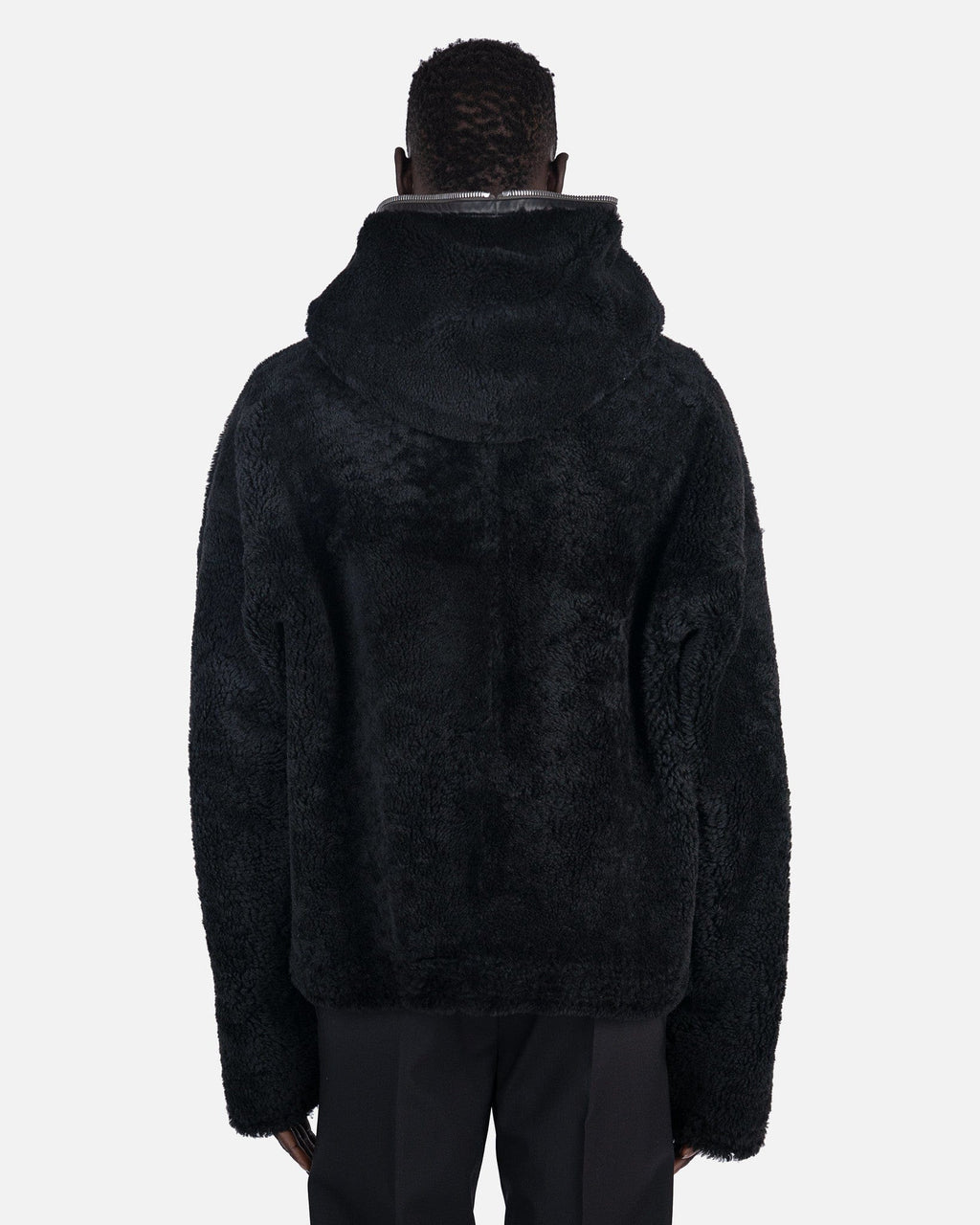 Оригінальна Shearling Sealed Windbreaker In Black Rick owens – детальний вид