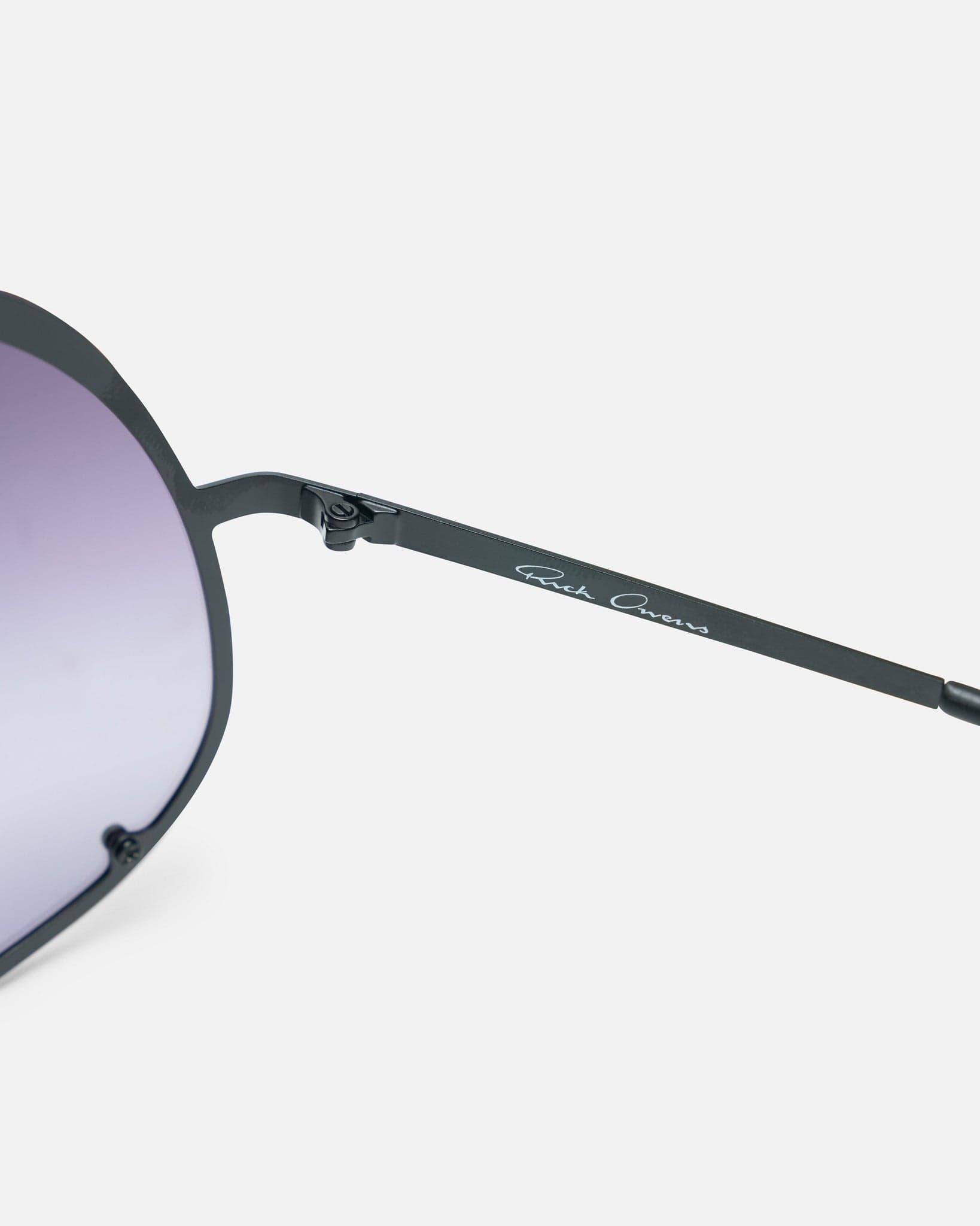 Оригінальна Shield Sunglasses In Black Rick owens – детальний вид