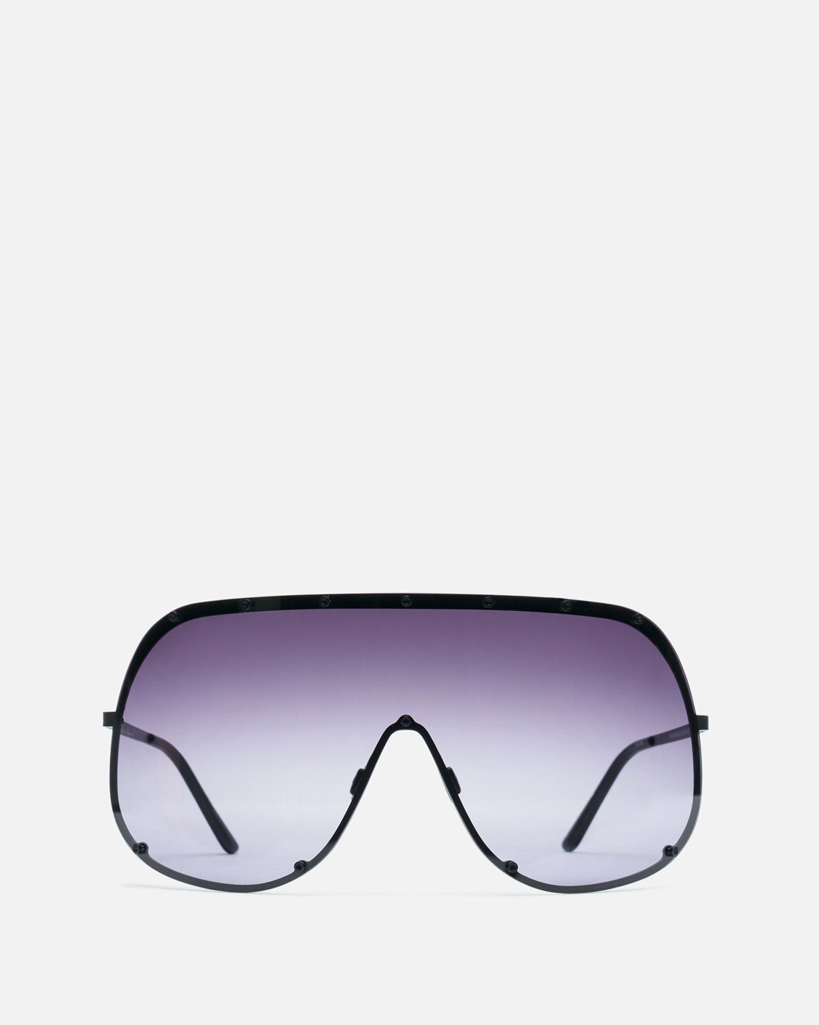 Оригінальна Shield Sunglasses In Black Rick owens – боковий вид