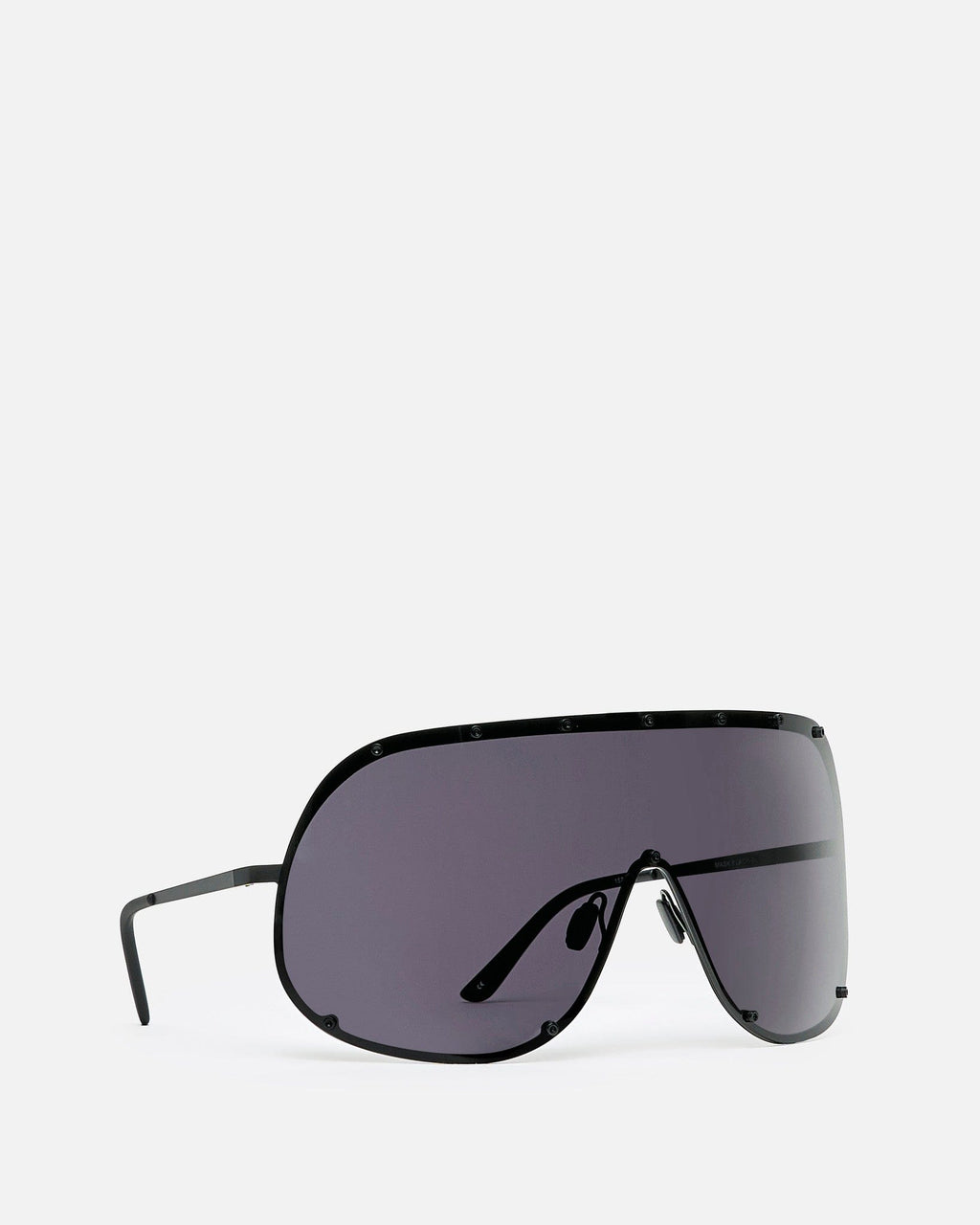 Оригінальна Shield Sunglasses In Black Rick owens – детальний вид