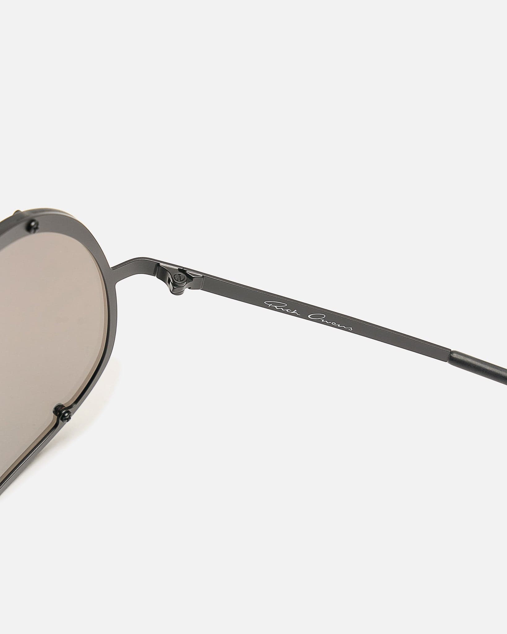 Оригінальна Shield Sunglasses In Black Rick owens – детальний вид