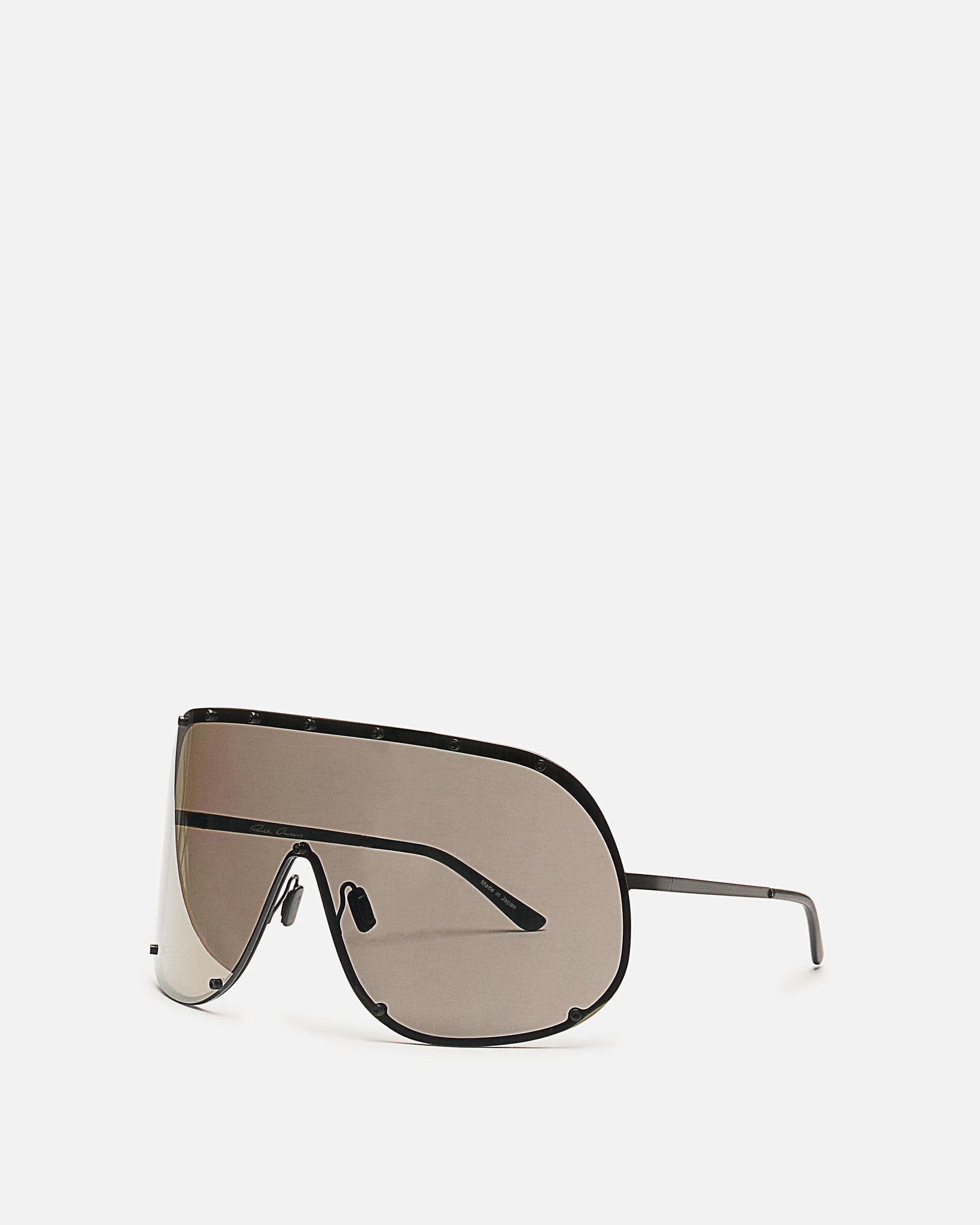 Оригінальна Shield Sunglasses In Black Rick owens – вид ззаду