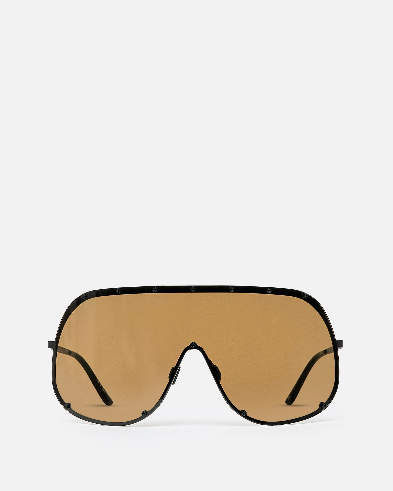 Оригінальна Shield Sunglasses In Black Rick owens – боковий вид