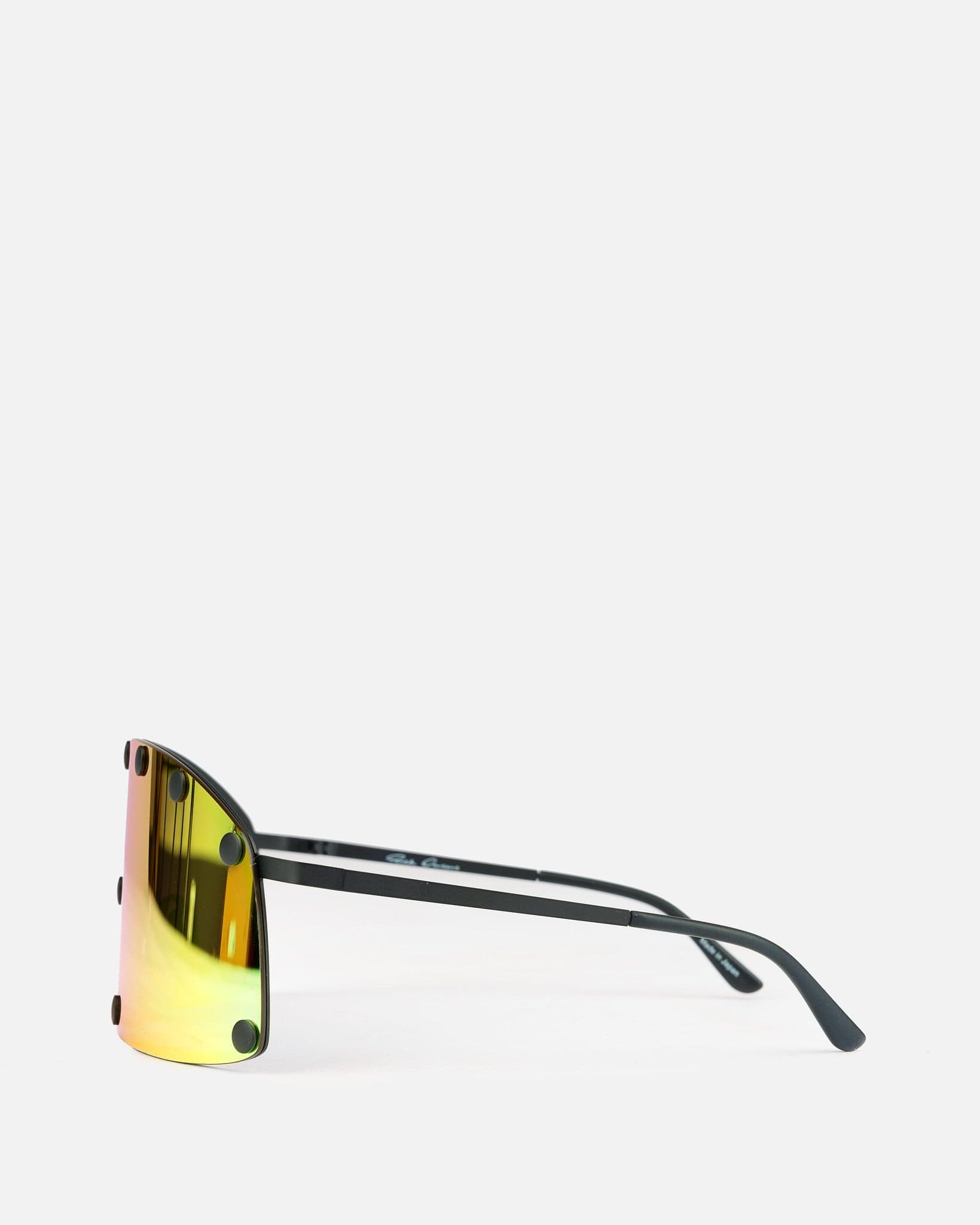 Shielding Sunglasses In Black Rick owens – Гарантія оригінальності – вид ззаду