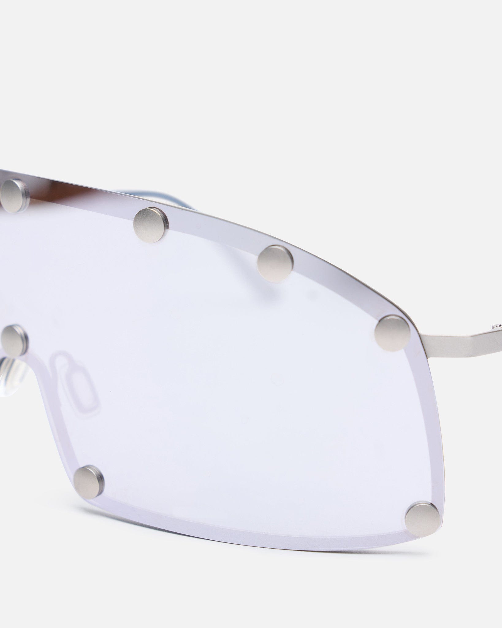 Оригінальна Shielding Sunglasses In Silver Rick owens – детальний вид
