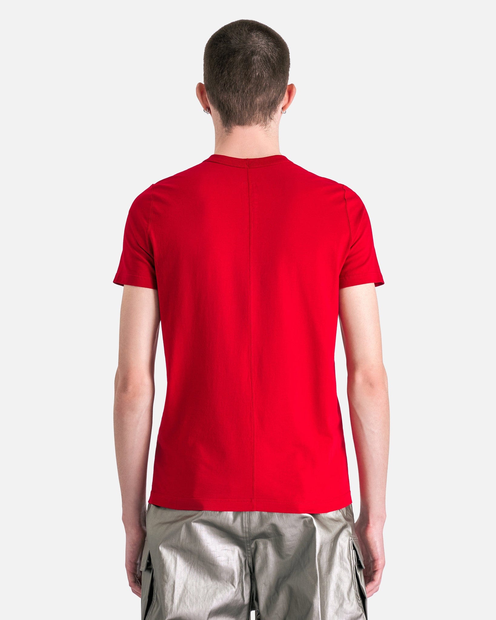 Оригінальна Short Level T-Shirt In Cardinal Red Rick owens – детальний вид