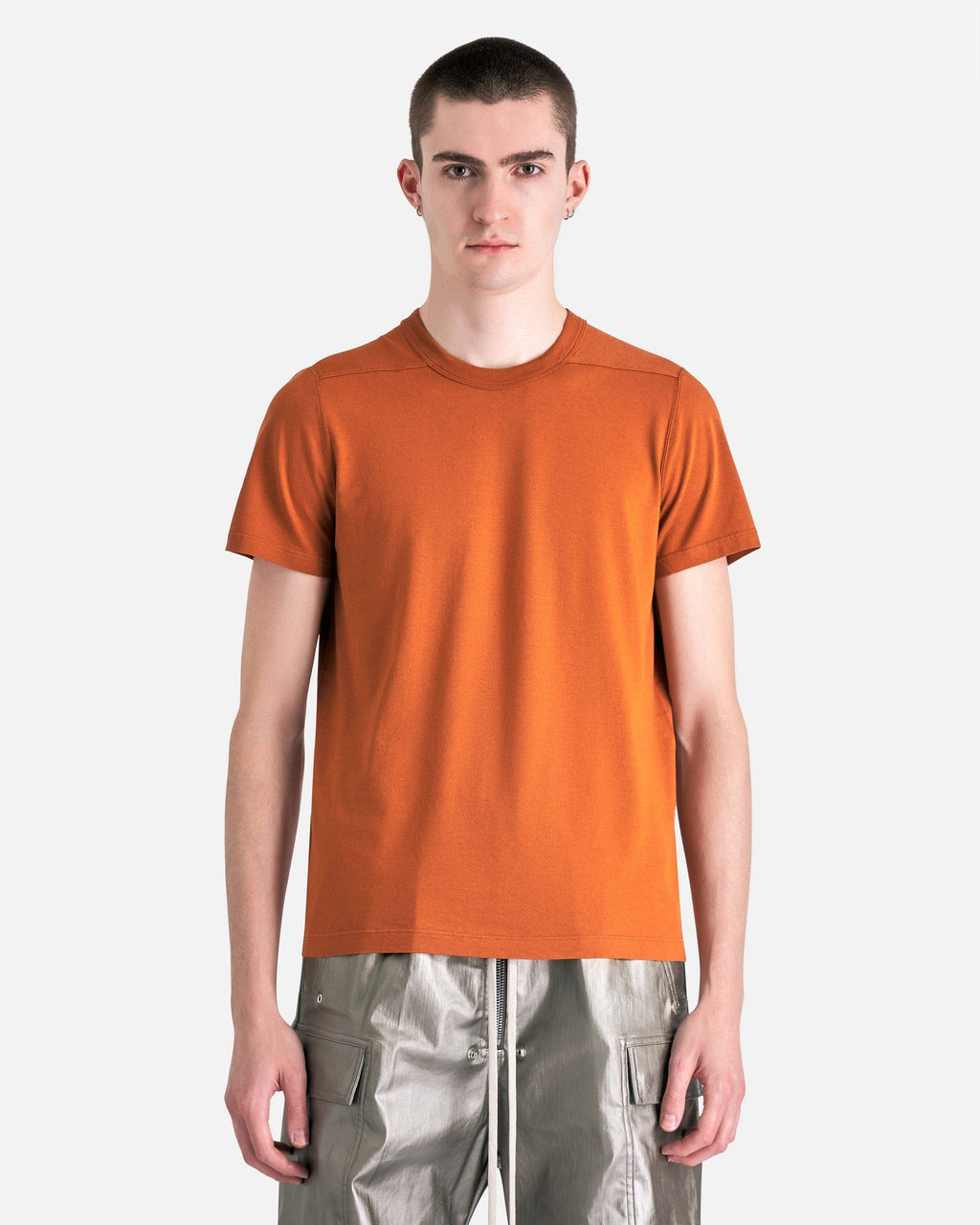 Short Level T-Shirt In Clay Rick owens – Гарантія оригінальності – боковий вид